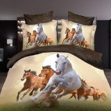 Cheap Horse Printed Cotton Bedding Set Various Designs
