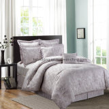 Light Purple Nice Design Home Jacquard Bedding Set