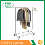 Heavy Duty Single Rail Collapsible Commercial Grade Rolling Clothing Rack