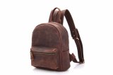 Brown Color Cowhide Leather Girl Mini Backpack Bag (RS-MS1039)