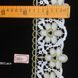 8cm Asstd Cream Vintage Gold Lace Ribbon for Decorating, DIY, Floral Designing & Crafts Hme810