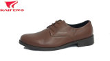 Brown Color Genuine Leather Men's Military Shoes