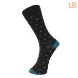 Mens Classic Colorful Dots Pattern Cotton Dress Socks