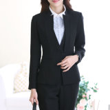 Ladies Black Blazer and Skirt Set, Women Business Suits