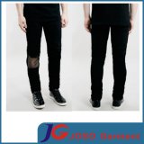Fashion Knee Lac Black Men Trendy Skinny Jeans (JC3340)