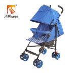 Best Quality Silk Floss and Oxford Cloth Material Baby Pram with Adjustable Canopy