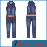 Plus Size Waisted Belt Spring Suspender Jeans (JC1164)