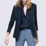 New Design Blue Colors Korean Slim Fit Casual Woman Suit