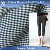 Tartan Plaid Stretch Cation Polyester Elastane Fabric for Uniform Women Trousers