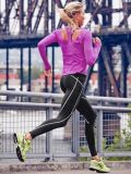 Athleta Reflective Stride Xs Black Running Tight Leggings Yoga Pant
