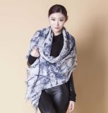 100% Polyester Digital Printed Scarf for Lady