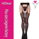 H1103 Sexy Fishnet Hosiery with Flora Pattern for Ladies