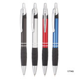 Business Metal Ball Pen Slim with Golden Silver Trims