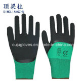 Nitrile/Latex/PU Coated Glove Latex Foam Coated Glove 3/4 Coating Work Gloves