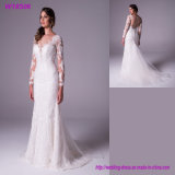 W18506 New Style Elegant Long Sleeve Mermaid Wedding Dress