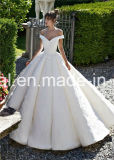 off Shoulder Ball Gowns Lace Beaded Puffy Luxury Bridal Wedding Dresses 2018 Lb1828