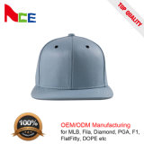 PU Leather Crown Custom Blank Snapback Hats with Metal Eyelets