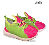 Little Kids Mesh+PU Sport Casual Shoes with Light Outsole