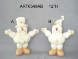 Floppy Standing Snowman Christmas Gift with Hand Embroidery Design-2assst.