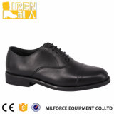 Black Gueuine Cow Leather PU Leather Lining Army Footwear Military Office Shoes