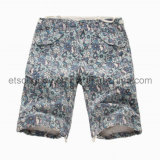 Printed 100% Cotton Men's Shorts with Flower (MBM2128)