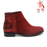 Lady Sequin Special PU Women Shoes with Ankle Boots (AB637)