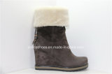 Trendy European Women Warm Leather Boots for Fashion Lady
