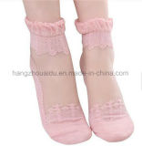 Lace Patten Popular for Ladies Dress Ankle Sock