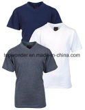 Men's Fashionable and Comfortable V-Neck Cotton Elastic T-Shirt in Various Sizes, Colors and Materials