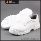 White Microfiber Leather Safety Shoe with PU/PU Outsole (SN5137)