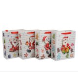 Custom and Wholesale Fine Christmas Eve Gift Bag with Santa Claus Pattern, Christmas Gift Bag in Stock