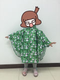 Polyester Breathable Printed Poncho for Children