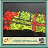 Work Wear High Visibility Safety Reflective Vest with Pocket