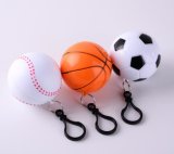 Promotional Gift Disposable Football Basketball Rain Poncho Key Chain