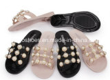 2018 Design Jelly Plastic Slipper Sandals with Zircon Bead