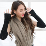New Design Knitting Arm Warmer, Girls Mittens, Cotton & Acrylic Knit Gloves for Wholesale