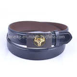 Gun-Black Plated Buckles Casual Original PU Belt for Man