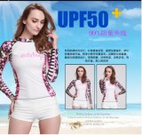 Quick-Drying Lady's Long Sleeve Printed Swimwear&Diving Suit