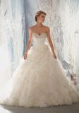 Diamante Beading on Organza Ball Gown Bridal Wedding Dresses (WMA3056)