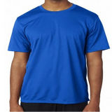 Shiny Blue T-Shirt Cotton Fabric