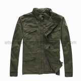 Army Green 100% Cotton Men's Padding Winter Jacket (NAPA10GB77)