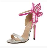 Wholesale Open Toe Word Clasp Butterfly High Heel Sandals