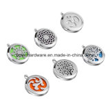 Stainless Steel Prefume Diffuser Locket Pendant Charm for Necklace