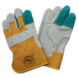 Leather Labor Safety Working Work Gloves