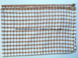Factory OEM Produce Custom Checked Jacquard Brown Cotton Terry Kitchen Dish Towel