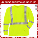 Customised Safety Wear Reflective Work Uniform T Shirt (ELTSPSI-25)