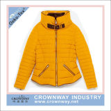 Women Ladies Winter Padded Jacket with Stand Collar