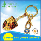 Hot Sale Car Logo Gold Metal Keychain with Attachment