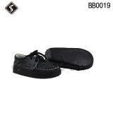 Black Leather Upper Best Quality Babies Shoes and Toddler Infant Shoes