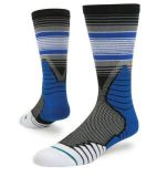 Blue Exquisite Pattern Dress Anti-Slip Elite Compression Sock